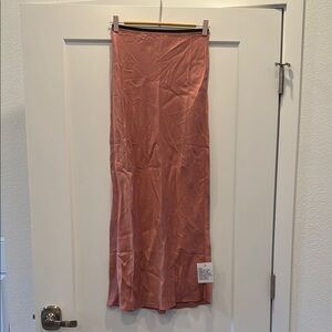 Topshop Pink Maxi Skirt